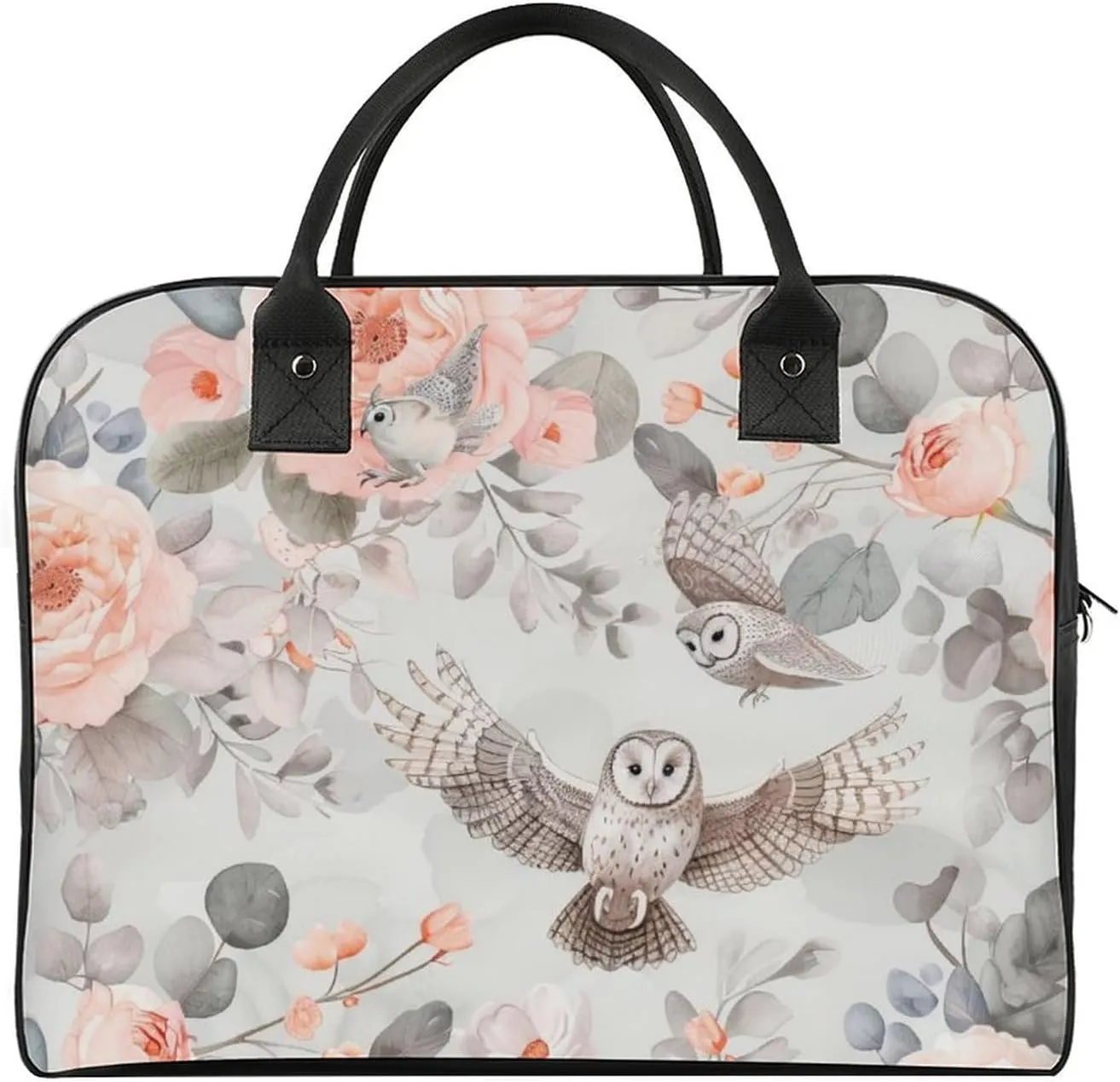 Lightning-black-background Women's Handbag Multi-Object Travel Bag Lightweight Carry-On Cross-Body Bag