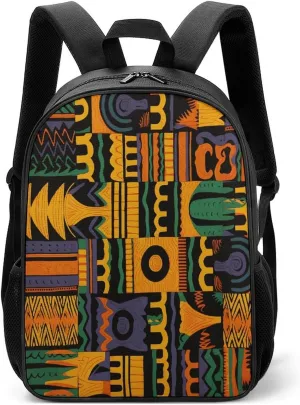 Lightweight Backpacks Cute Travel Bag Durable African Ethnic Pattern Printing Small Travel Backpack For Women & Men