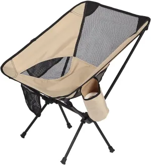 Lightweight Camping Chair Outdoor Aluminum Alloy Folding Chair Portable Beach Ultralight Fishing Stool Lightweight Compact Camping Backpack Chairs Outdoor Hiking