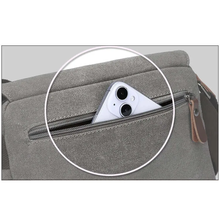 Lightweight Canvas Crossbody Bag – Everyday Messenger Bag