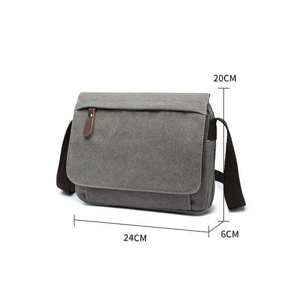 Lightweight Canvas Crossbody Bag – Everyday Messenger Bag