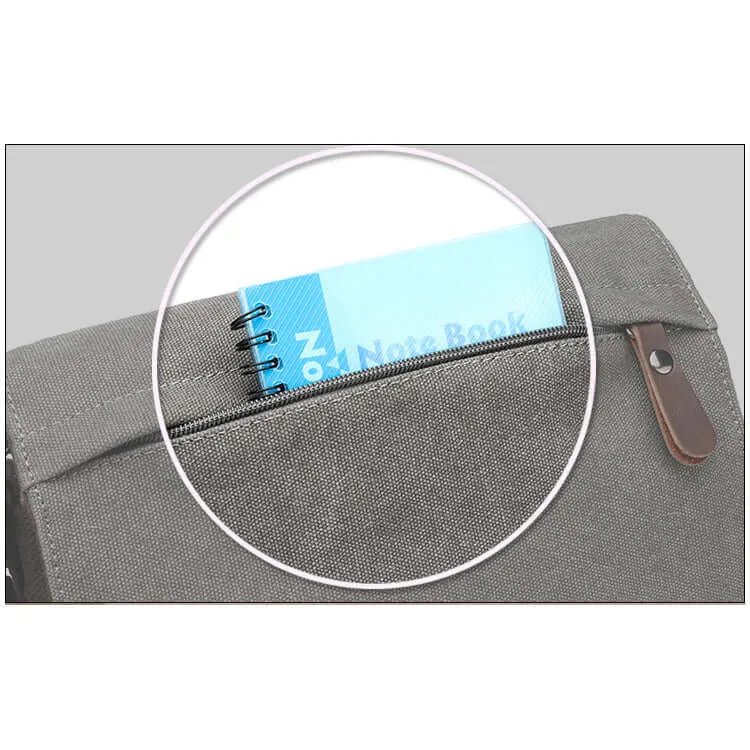 Lightweight Canvas Crossbody Bag – Everyday Messenger Bag