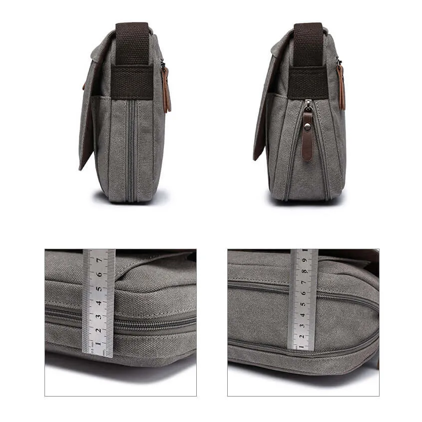 Lightweight Canvas Crossbody Bag – Everyday Messenger Bag