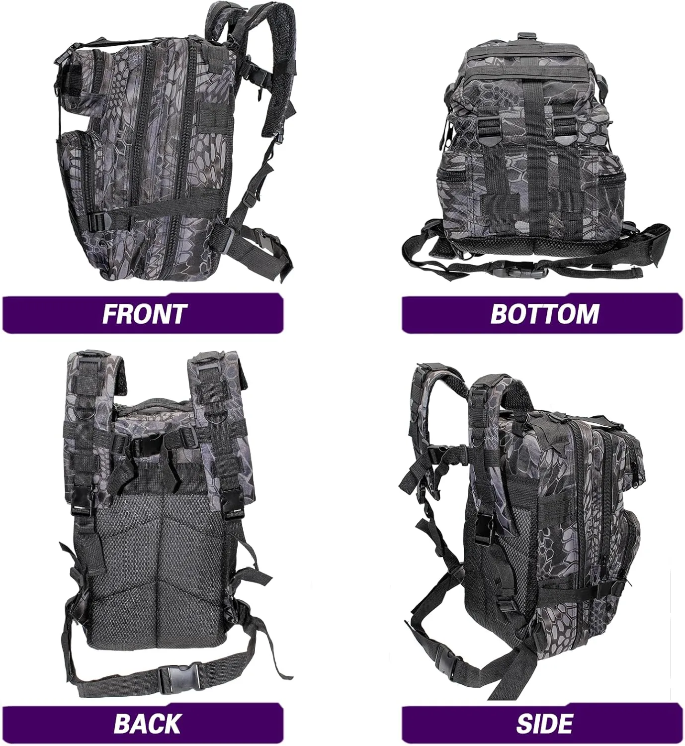 Lightweight Fishing Tackle Backpack Professional Water-Resistant All-in-One Rod Holder & Gear Storage