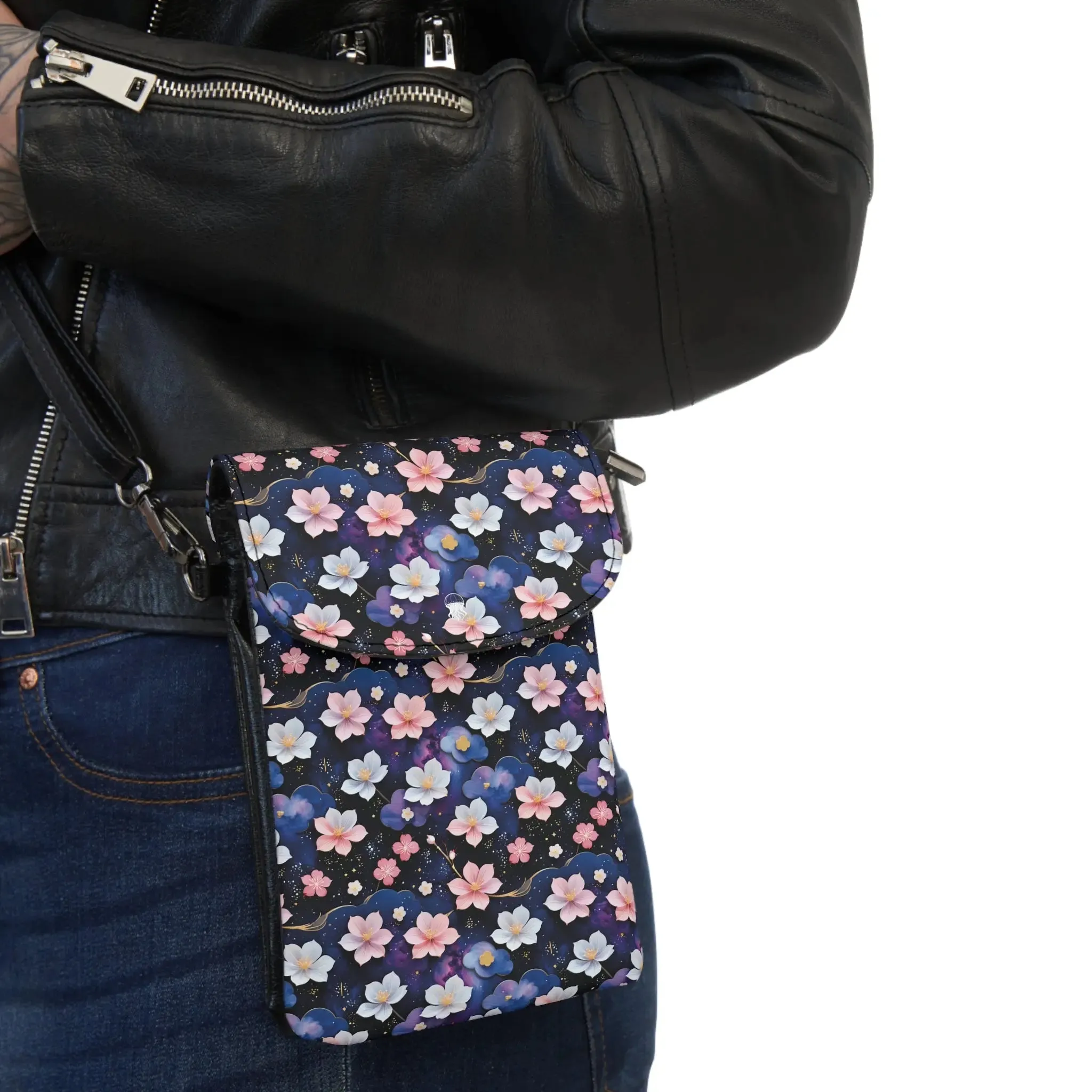 Lightweight Phone Bag - Midnight Sakura