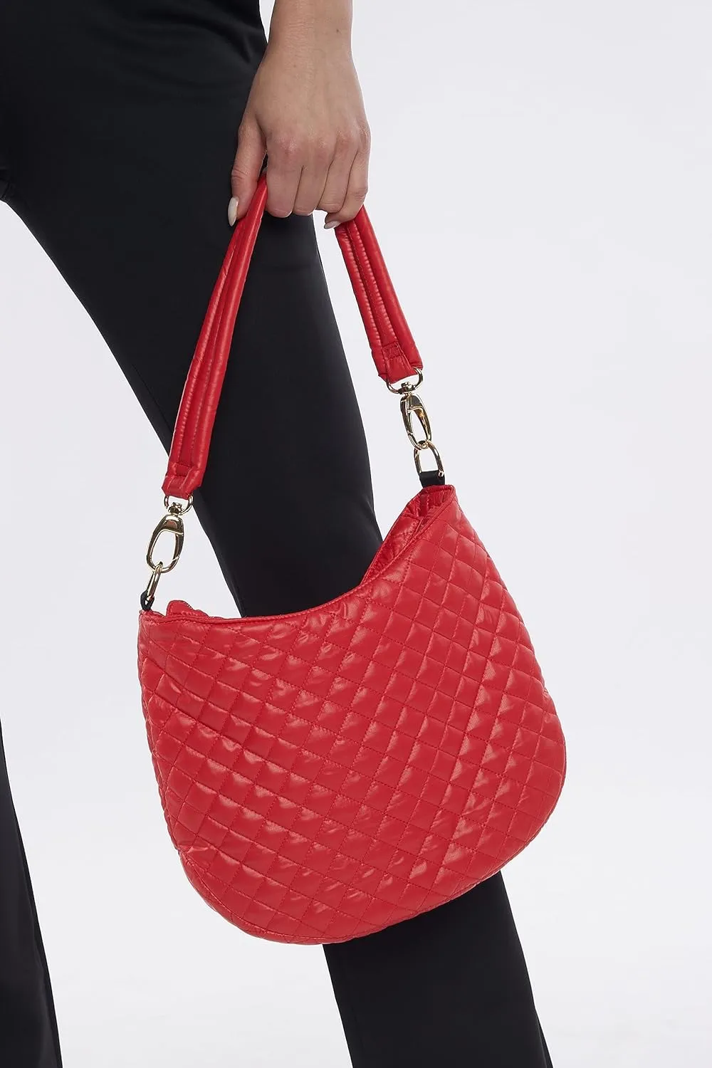 Lightweight Quilted Crossbody Hobo bag water repellent UVprotection