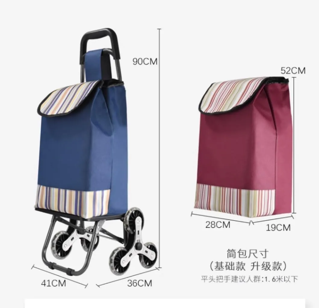 Lightweight Shopping Trolley, Foldable Shopping Trolley, Lightweight Utility Grocery Shopping Trolley, Climbing Trolley with Wheeled Carts