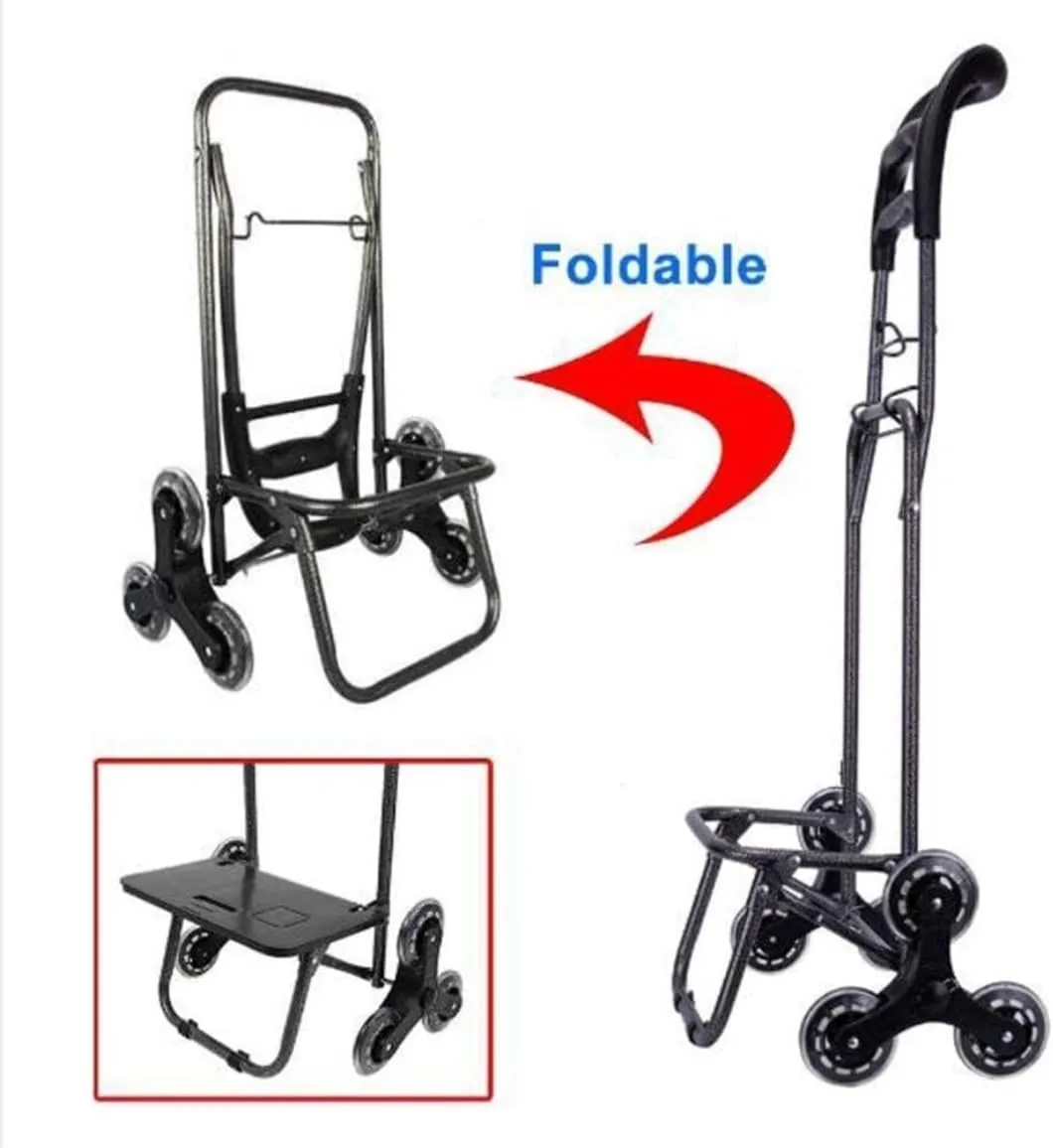 Lightweight Shopping Trolley, Foldable Shopping Trolley, Lightweight Utility Grocery Shopping Trolley, Climbing Trolley with Wheeled Carts
