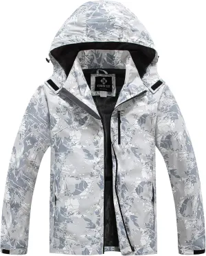 Lightweight Waterproof Jackets with Detachable Hood for Men