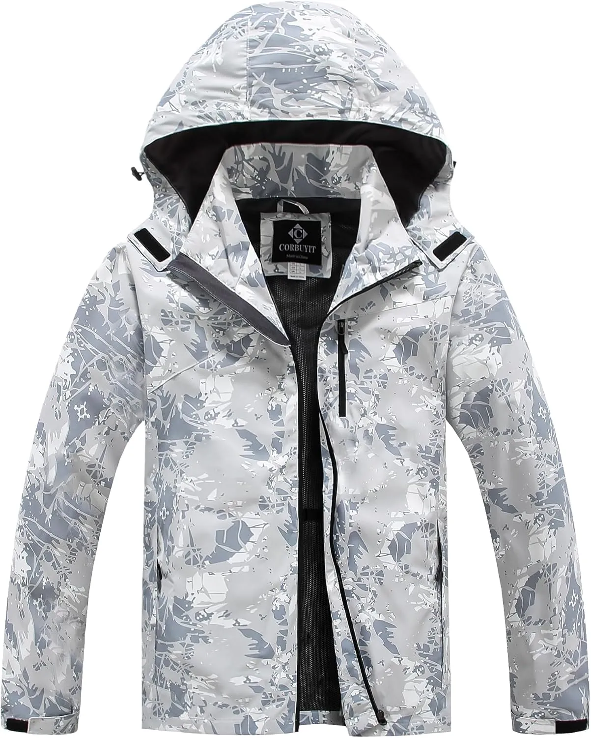 Lightweight Waterproof Jackets with Detachable Hood for Men