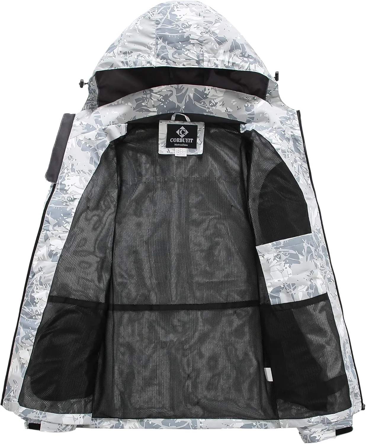 Lightweight Waterproof Jackets with Detachable Hood for Men