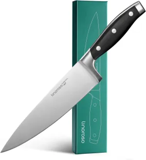 linoroso Chef Knife - Professional Pro Kitchen Knife 8 inch Chef's Knives, German High Carbon Stainless Steel Ultra Sharp Cooking Knife with Full Tang Ergonomic Handle - Classic Series