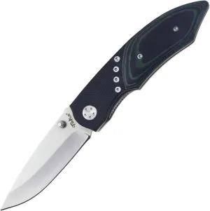 LK5029 Tactical Pocket Knife with G10 and Micarta Handle (Black Green)
