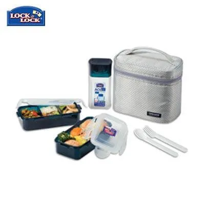 Lock & Lock 2-tier BPA Free Lunch Box and Water Bottle Set