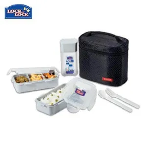 Lock & Lock 2-tier BPA Free Lunch Box and Water Bottle Set