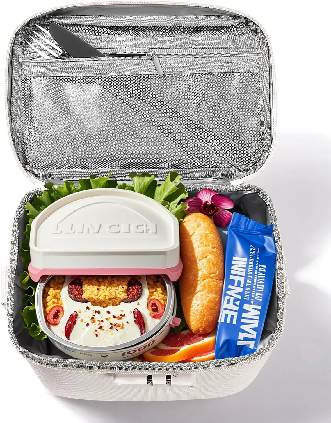 Lockable Lunch Box for Women - Insulated Waterproof Leakproof Lightweight Reusable Lunch Bag Cooler with Combination Lock Shoulder Strap for Work Picnic - Teacher Mothers Day Christmas Birthday Gifts