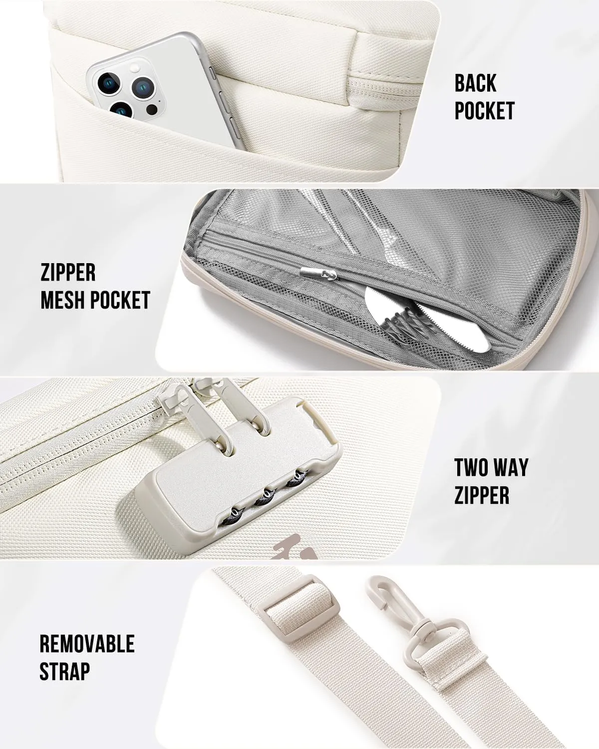 Lockable Lunch Box for Women - Insulated Waterproof Leakproof Lightweight Reusable Lunch Bag Cooler with Combination Lock Shoulder Strap for Work Picnic - Teacher Mothers Day Christmas Birthday Gifts