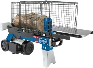 Log Splitter Lying HL460 Firewood Splitter Hydraulic Splitter Electric 230 V Splitting Force 4 Tonnes Gap Length 370 mm 1500 W Power Diameter 250 mm Splitting Material Includes Storage Table