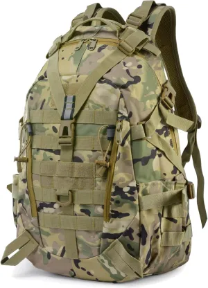 Long Keeper 35L Military Tactical Backpack Army 3 Days Assault Bag Women Hiking Camping Molle Rucksack Daypacks (CP Camouflage)