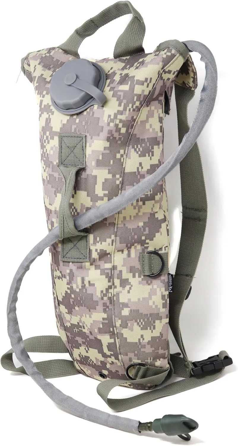 M MCGUIRE GEAR Hydration Backpack, with 3L/100 oz. Hydration Pack, Water-Resistant Nylon Hiking Pack with Water Bladder for Running, Cycling, and Biking