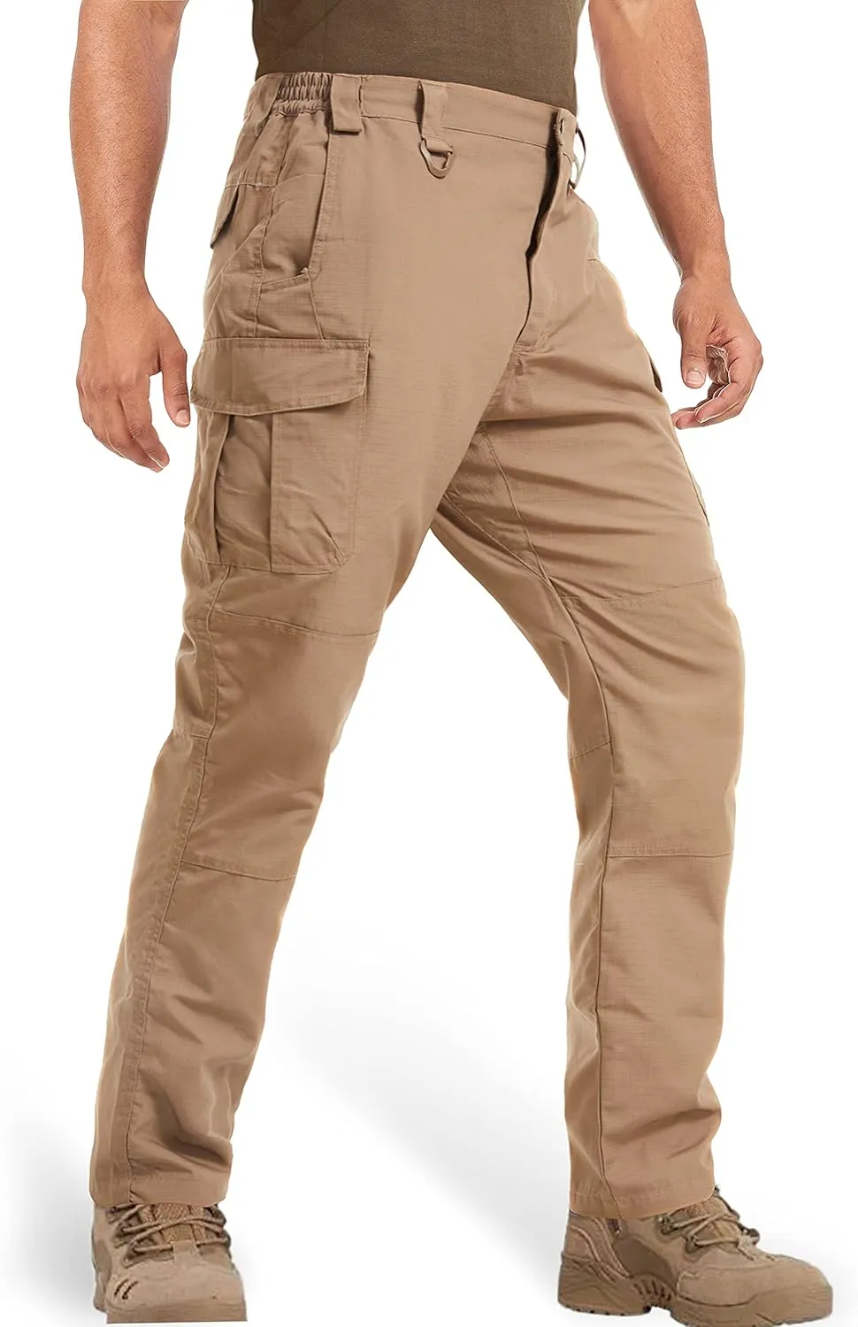 MAGCOMSEN Men's Tactical Pants 9 Pockets Ripstop, Water Repellent, Cargo Pants for Work, Hiking, Hunting(No Belt)
