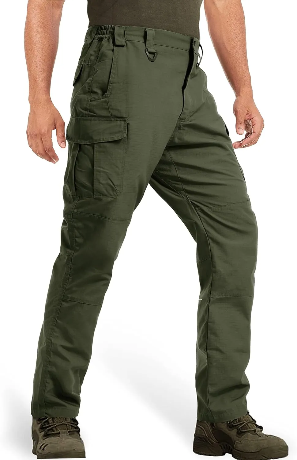 MAGCOMSEN Men's Tactical Pants 9 Pockets Ripstop, Water Repellent, Cargo Pants for Work, Hiking, Hunting(No Belt)