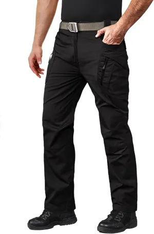 MAGCOMSEN Men's Tactical Pants with 9 Pockets Rip-Stop Lightweight Work Hiking Pants