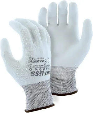 Majestic 37-3435 Cut Resistant White Diamond Dyneema Poly Coated Gloves (12 Pair)