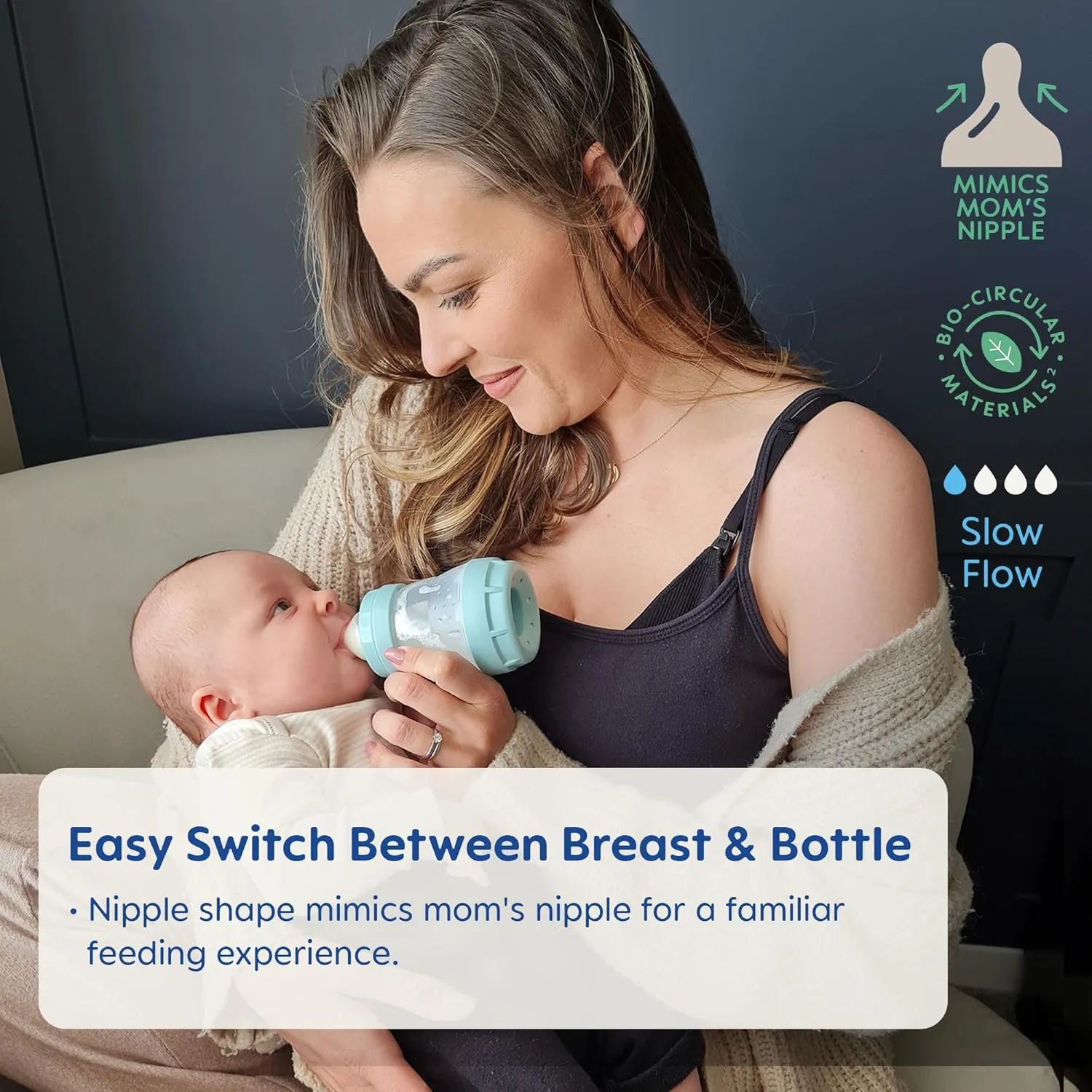 MAM Grow with Baby Feeding Set, Newborn Essentials Must Have for 0-3 Months, Anti-Colic Bottles, Pacifiers and Skinsoft Silicone Nipples, Baby Gift 11 Piece, BPA Free for Girl