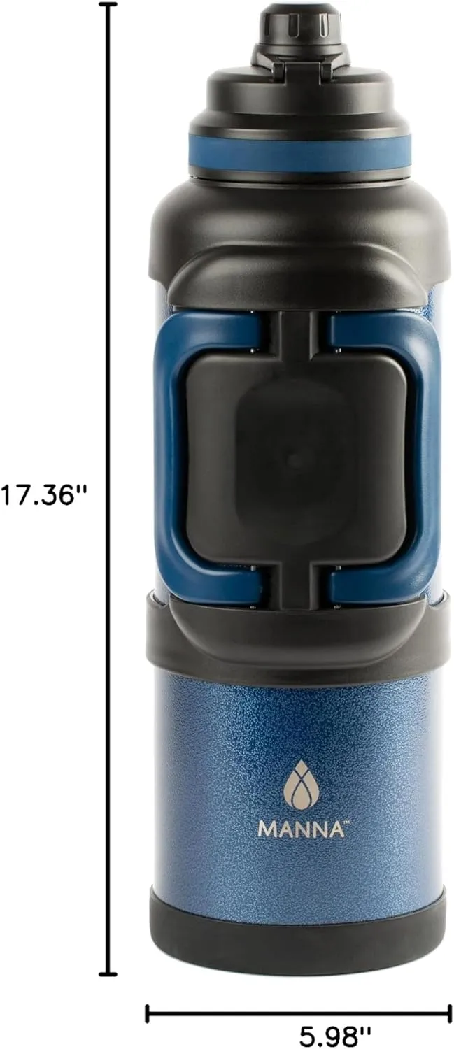 Manna Titan Stainless Steel Vacuum Insulated Jug - 4L - Sapphire