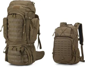 Mardingtop 60L Internal Frame Backpack   25L Cordura Hiking Backpack