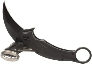 MASALONG kni250 falcon folding claw pocket survival tactical knife D2 steel blade (black blade)