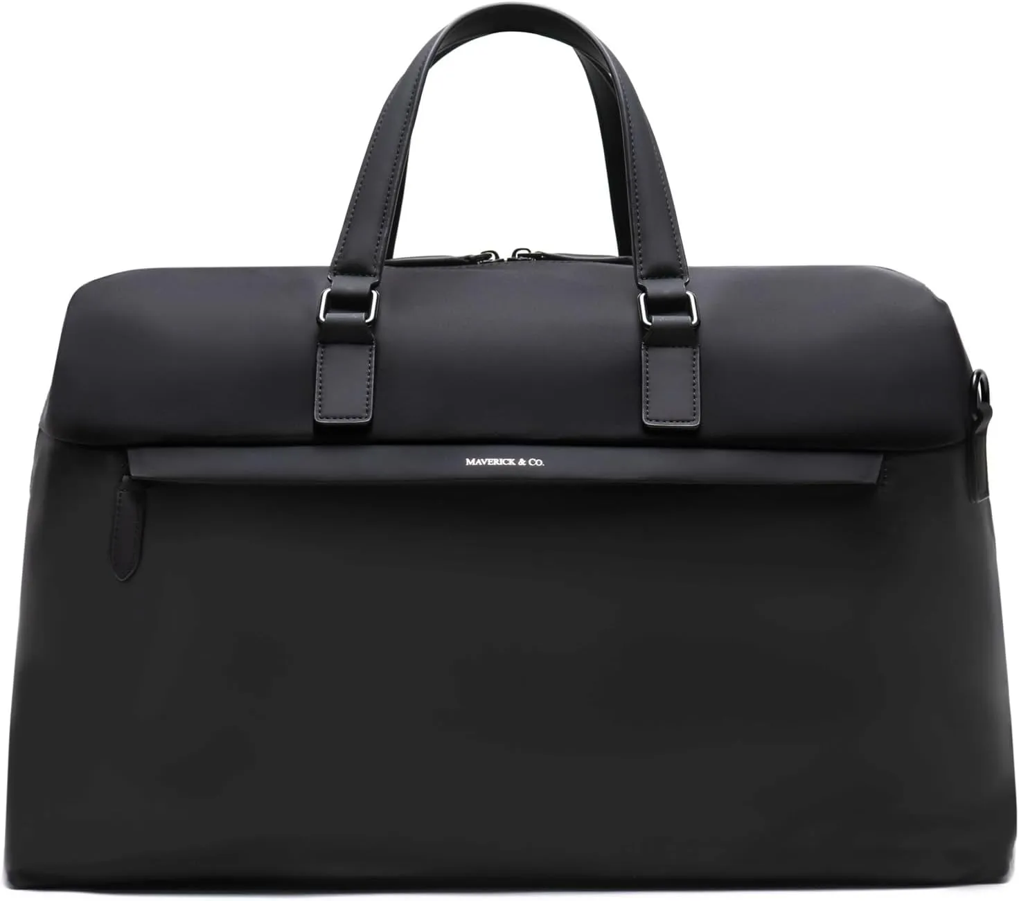 Maverick & Co. Avenue Men’s Travel Weekender Bag – 16” Laptop, Waterproof Nylon, Lightweight Gym Bag, Women’s (Black)