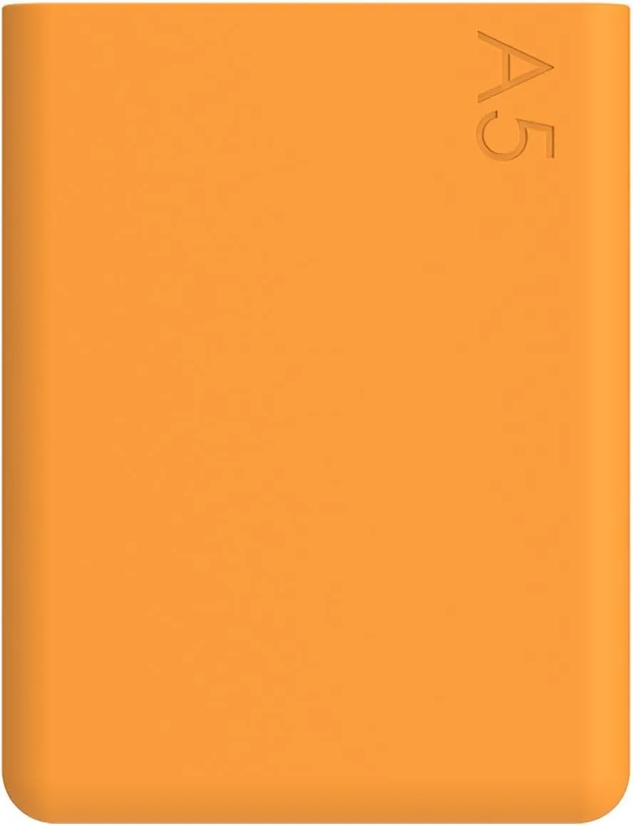 memobottle A5 (Mandarin) Bundle - 25oz (750ml) - Bottle, silicone sleeve & lid |Slim Water Bottle for Bags, Beside Books & Laptops | BPA Free Tritan | Modern & Minimalist