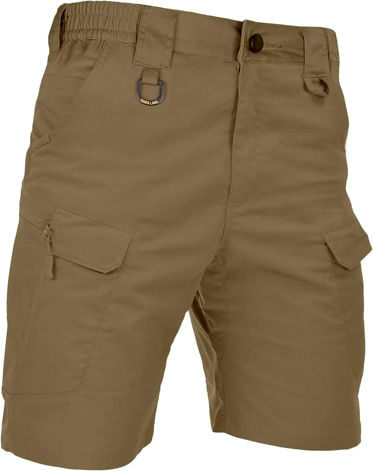 Men's Tactical Cargo Shorts 9.5 Inches Waterproof Ripstop Elastic Waist BDU Hiking Shorts Work