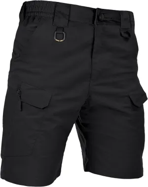 Men's Tactical Cargo Shorts 9.5 Inches Waterproof Ripstop Elastic Waist BDU Hiking Shorts Work