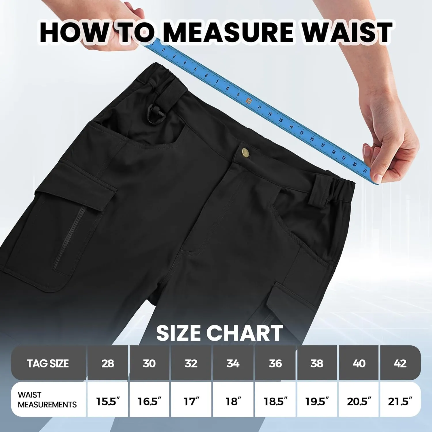 Men's Tactical Pants Durable Cargo Work Pants with Stretch Fabric,EDC Hiking Pants, Outdoor Hunting Appare