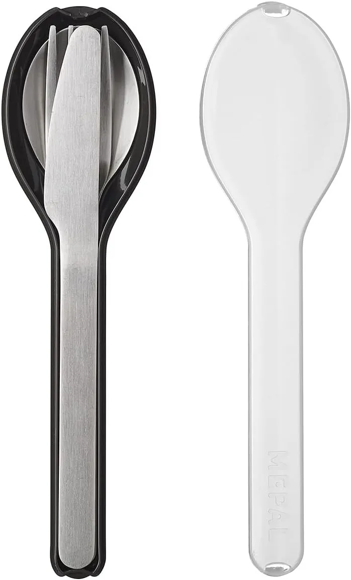 Mepal Set Cutlery Ellipse 3 pcs - Nordic Black