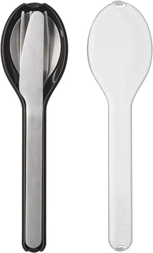 Mepal Set Cutlery Ellipse 3 pcs - Nordic Black