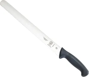 Mercer Culinary M23112 Millennia Black Handle, 12-Inch Wavy Edge, Slicer