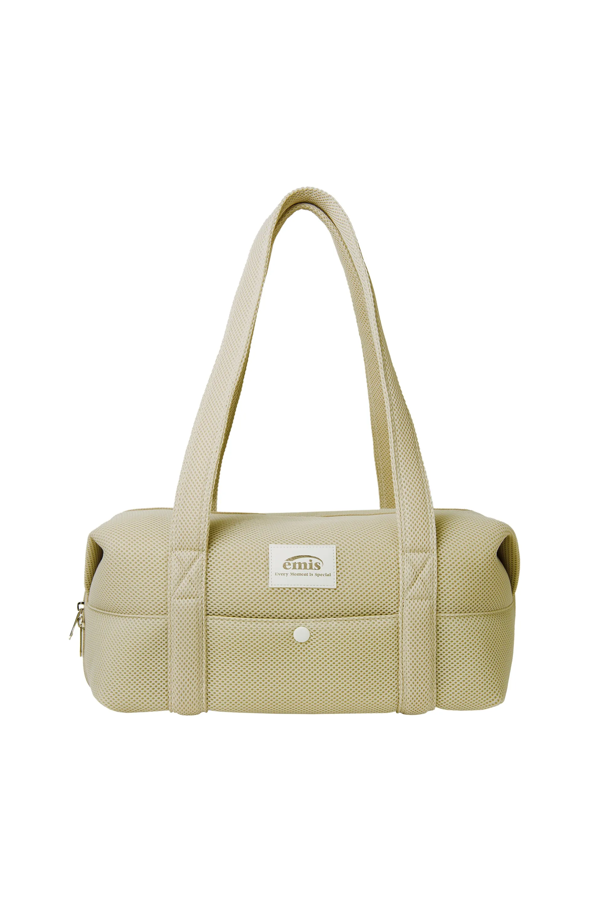 MESH MEDIUM DUFFLE BAG-LIGHT BEIGE