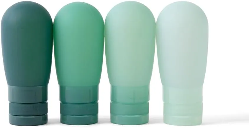 MIAMICA Silicone Bottle Set - Clear/Green