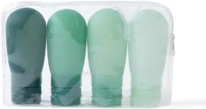 MIAMICA Silicone Bottle Set - Clear/Green