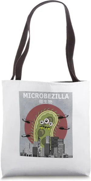 Microbezilla Microbe Microbiology Tote Bag