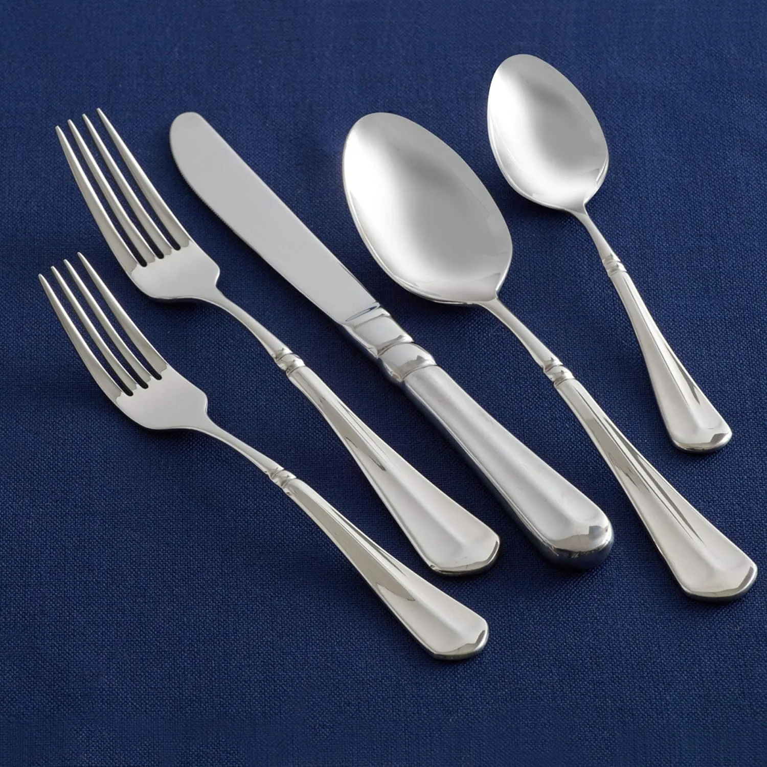 Mikasa, French Countryside Flatware Service for 12, 65 Piece Set, 18/10 Stainless Steel, Silverware Set with Serving Utensils