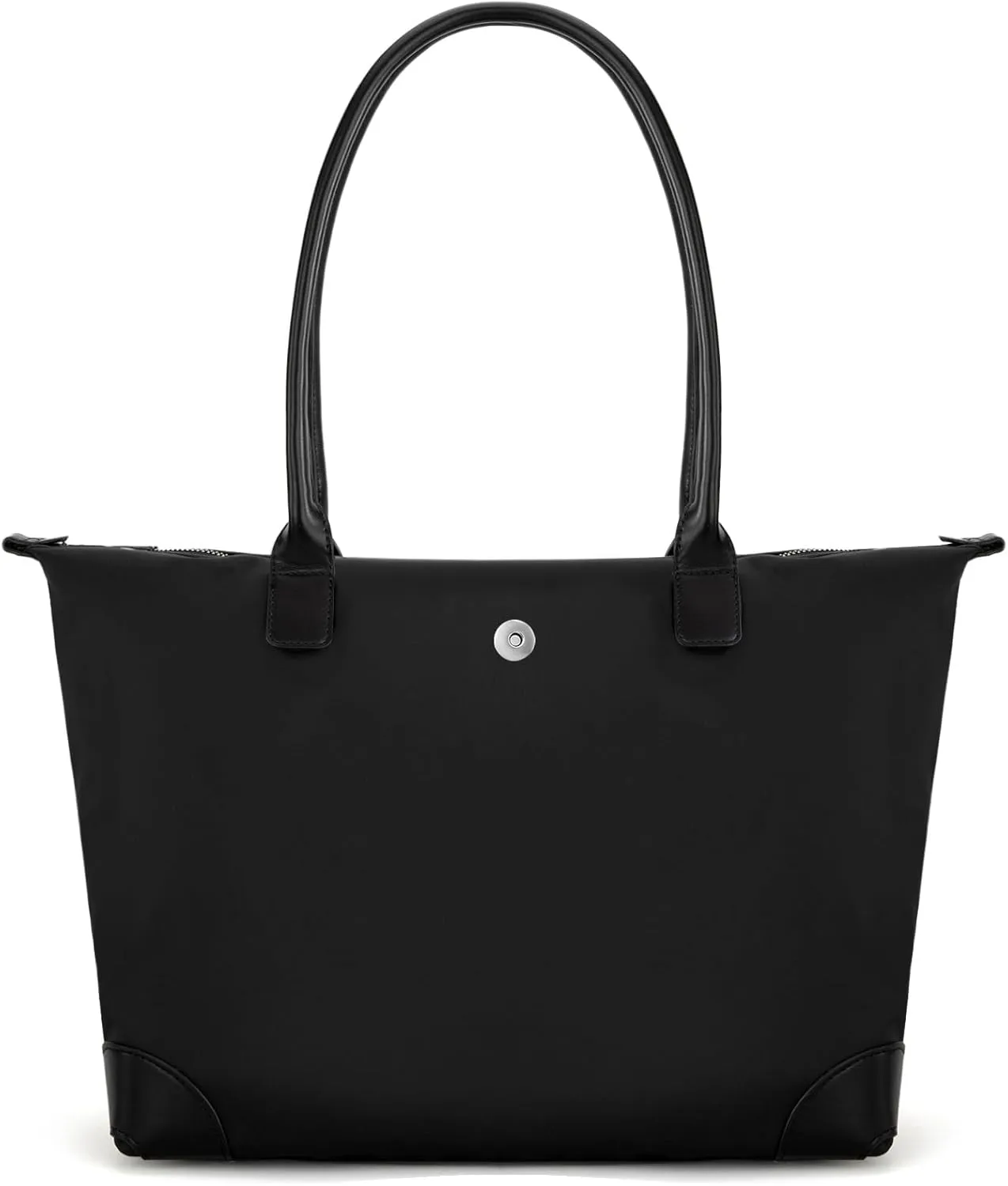 Milan Chiva Nylon Tote Bag for Women Large Shoulder Bag with Zipper Lightweight Foldable Work Tote