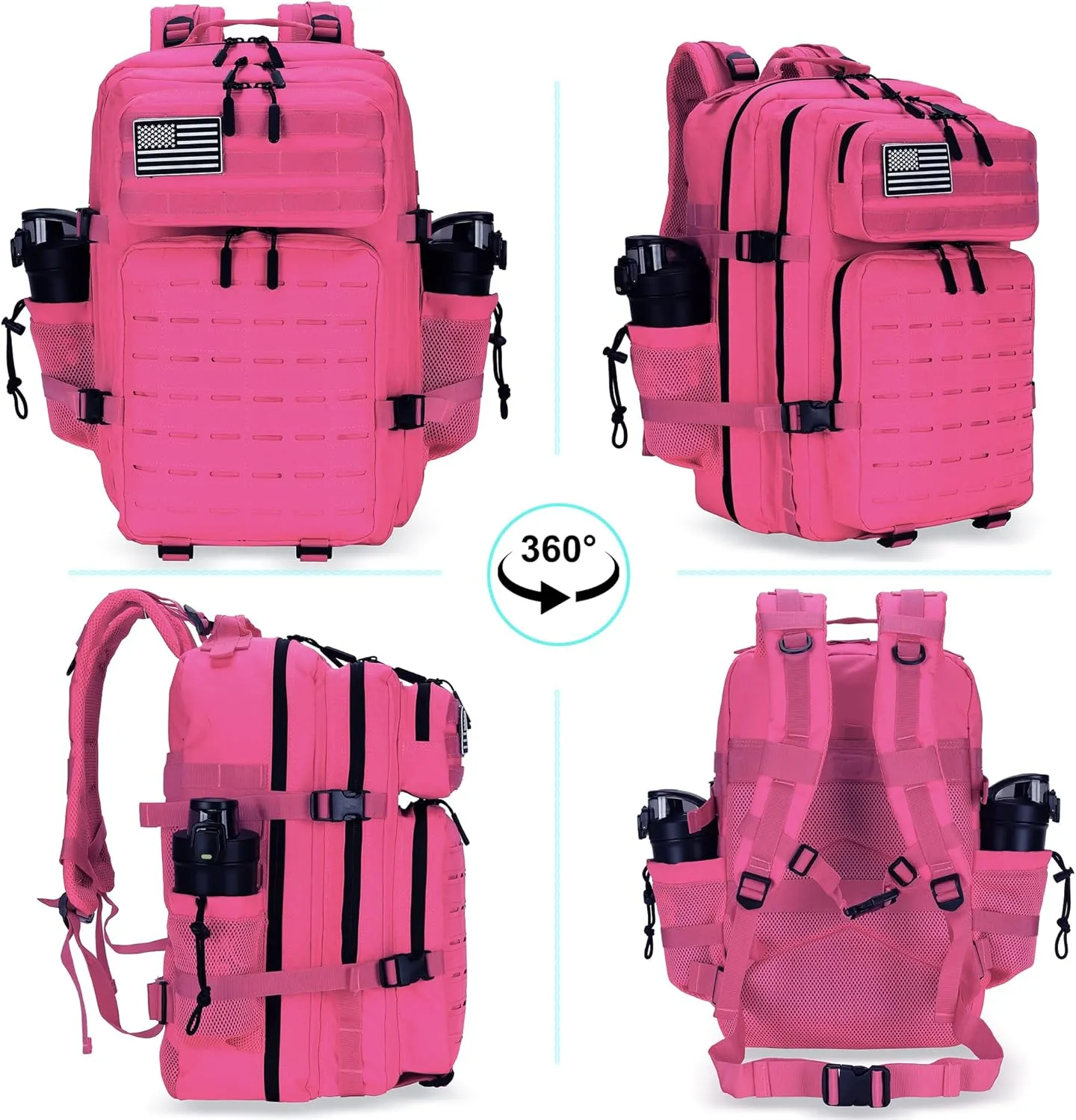 Military Tactical Backpack 45L/25L 3 Day Assault Pack Molle Daypack Hiking Backpack for Men and Women