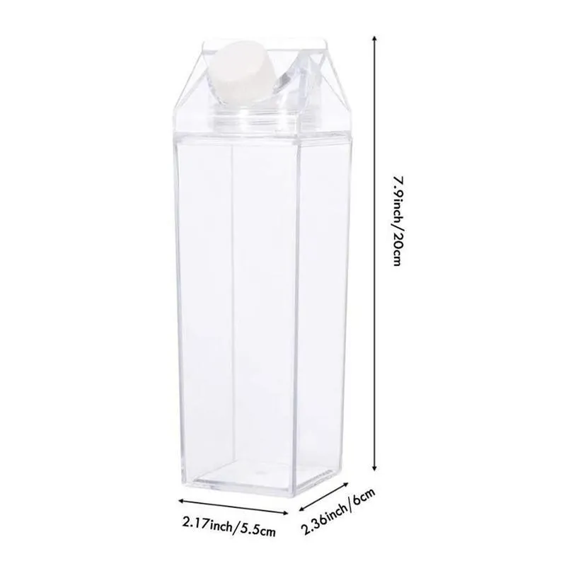Milk-Carton-Designed Water Bottle