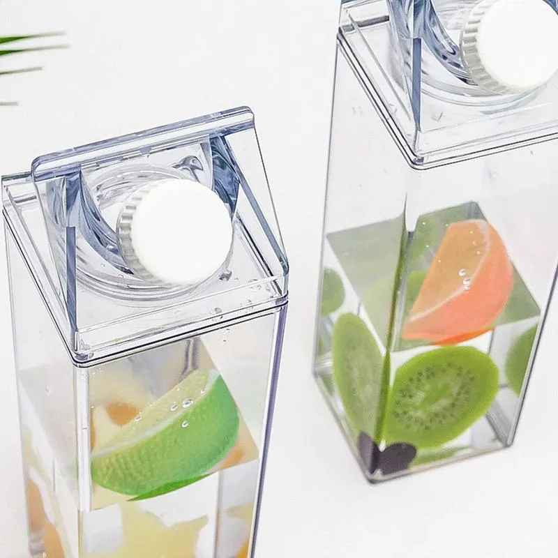 Milk-Carton-Designed Water Bottle