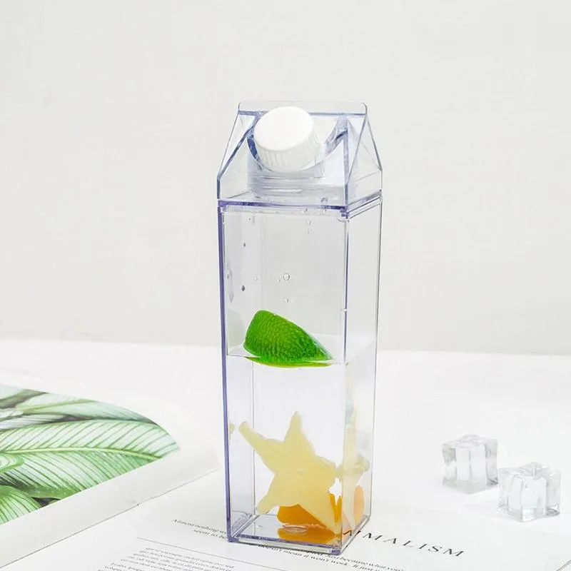 Milk-Carton-Designed Water Bottle